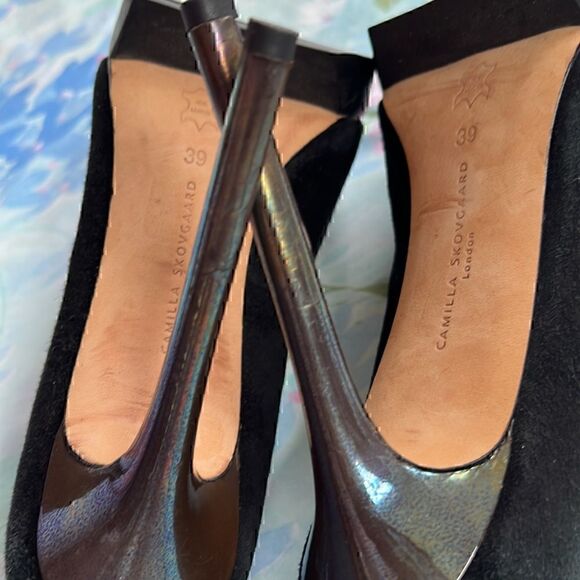 Camilla Skovgaard Platform Heels Suede Iridescent - Picture 5 of 15